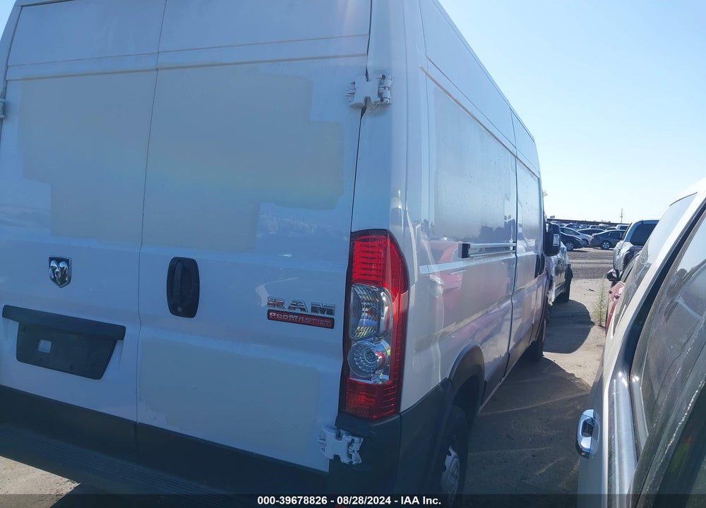 2021 RAM PROMASTER 2500 HIGH ROOF 159 WB VIN: 3C6LRVDG2ME555530