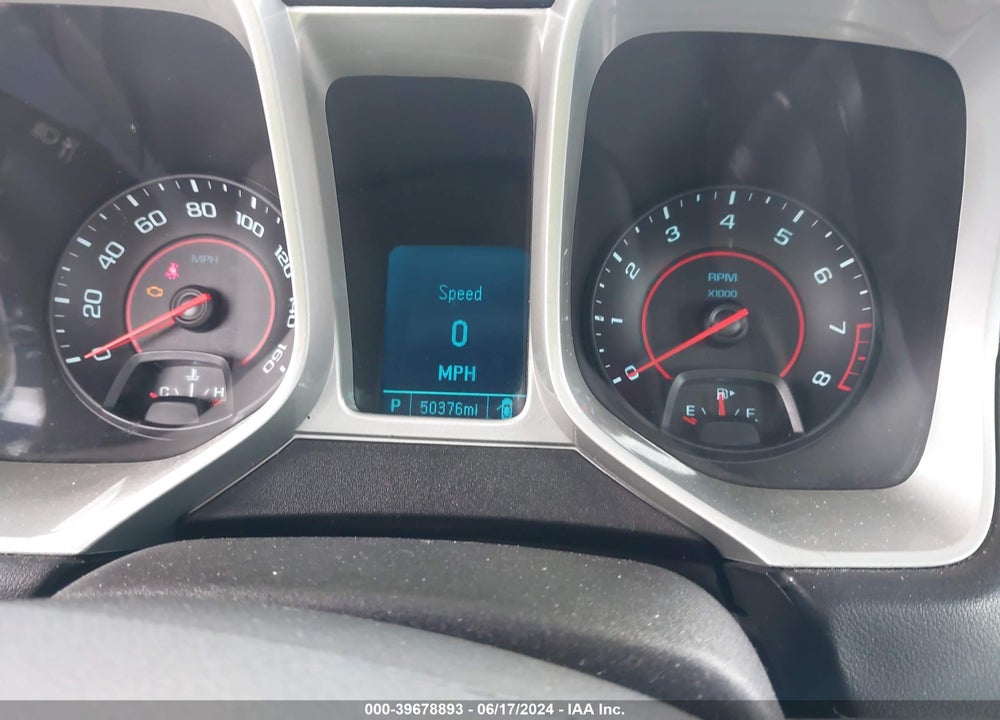 2015 CHEVROLET CAMARO 2LS VIN: 2G1FB1E31F9309772