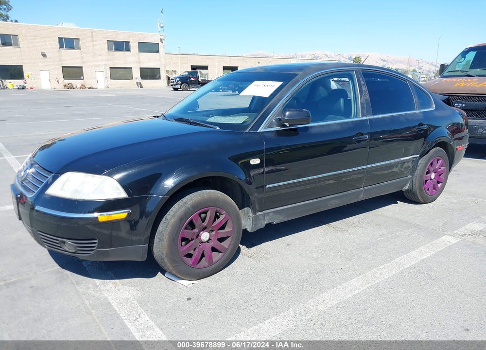 2001 VOLKSWAGEN PASSAT GLS V6 VIN: WVWPH63B71P088416
