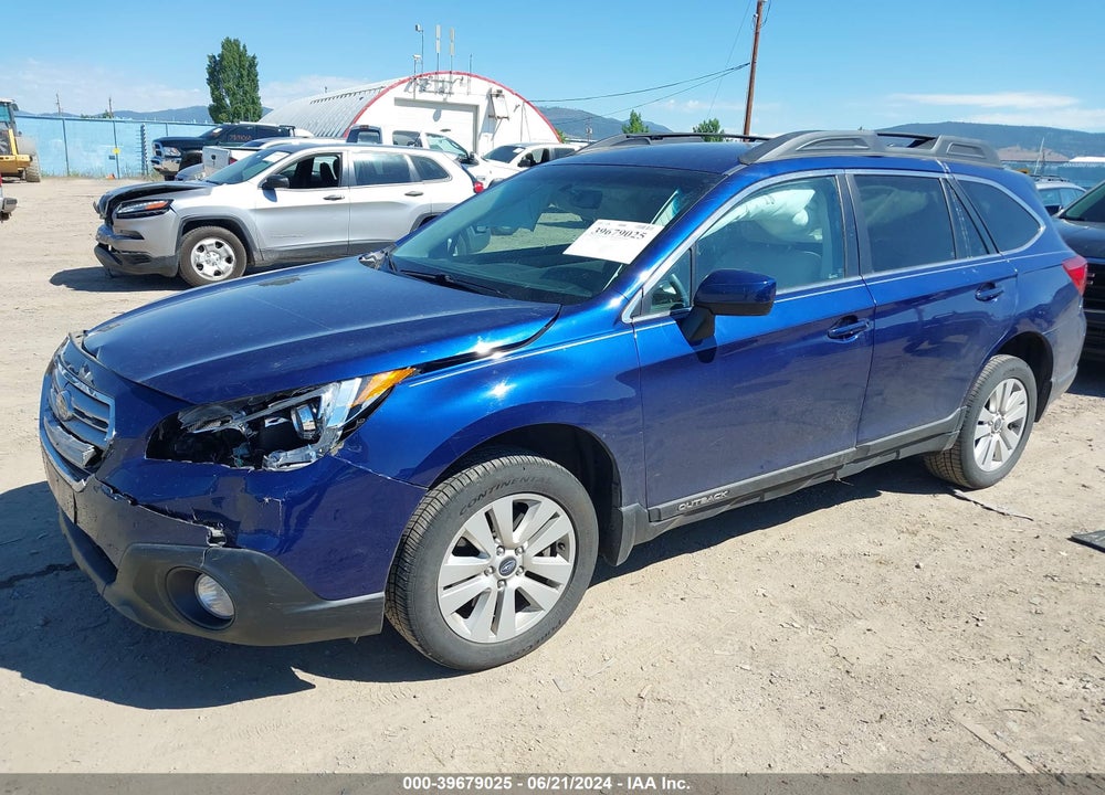 2017 SUBARU OUTBACK 2.5I PREMIUM VIN: 4S4BSACC9H3287164
