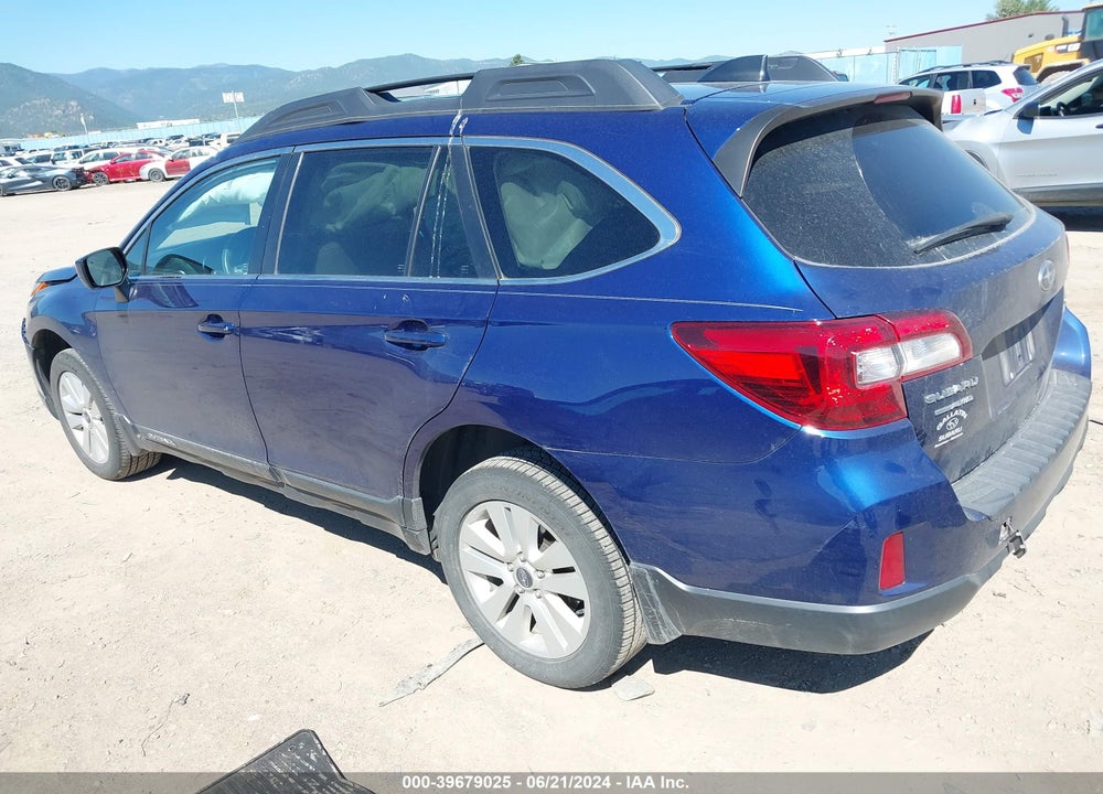 2017 SUBARU OUTBACK 2.5I PREMIUM VIN: 4S4BSACC9H3287164