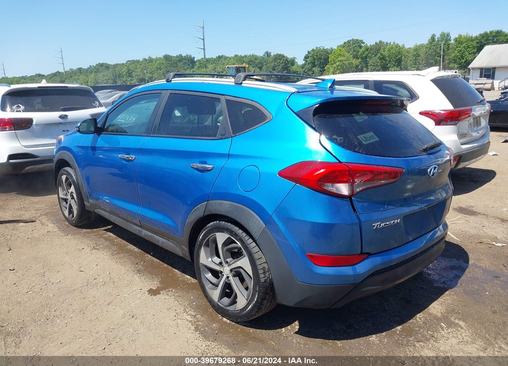 2016 HYUNDAI TUCSON LIMITED VIN: KM8J3CA29GU201634