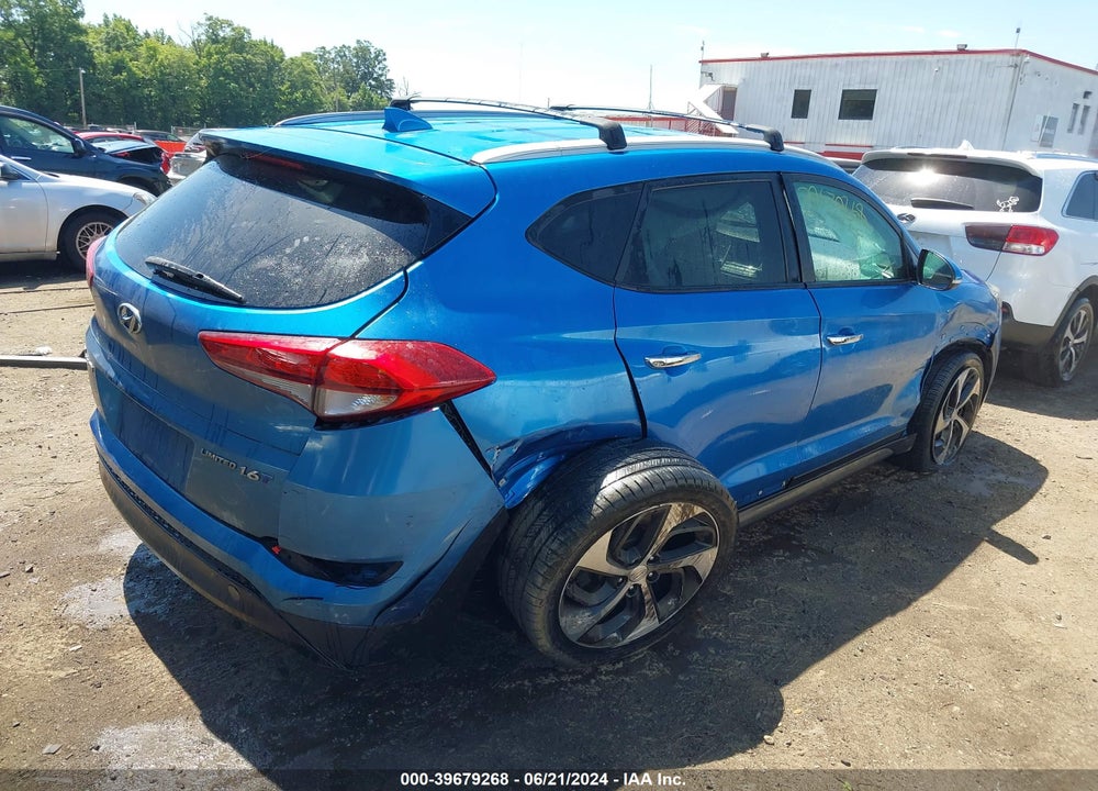 2016 HYUNDAI TUCSON LIMITED VIN: KM8J3CA29GU201634