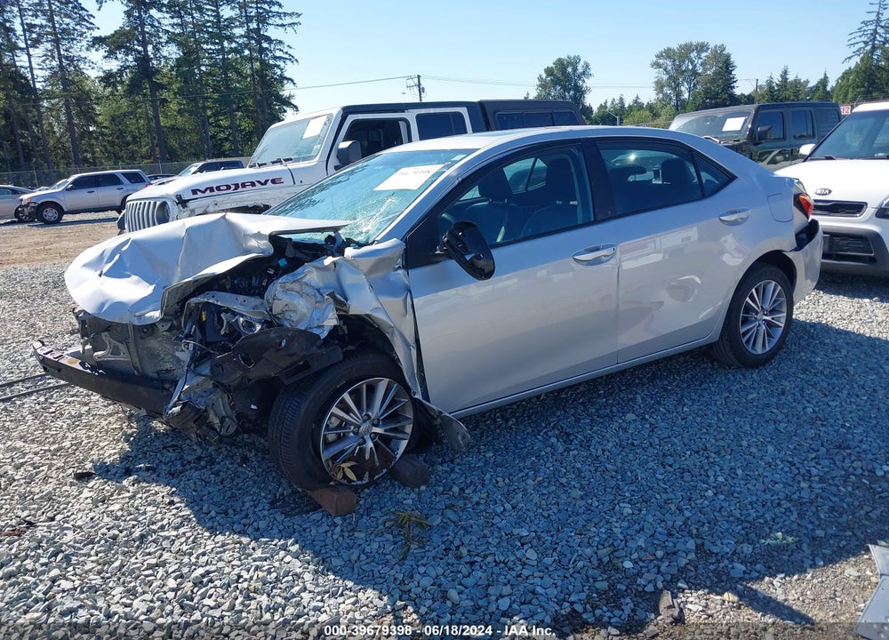 2014 TOYOTA COROLLA LE PREMIUM VIN: 2T1BURHE6EC076045