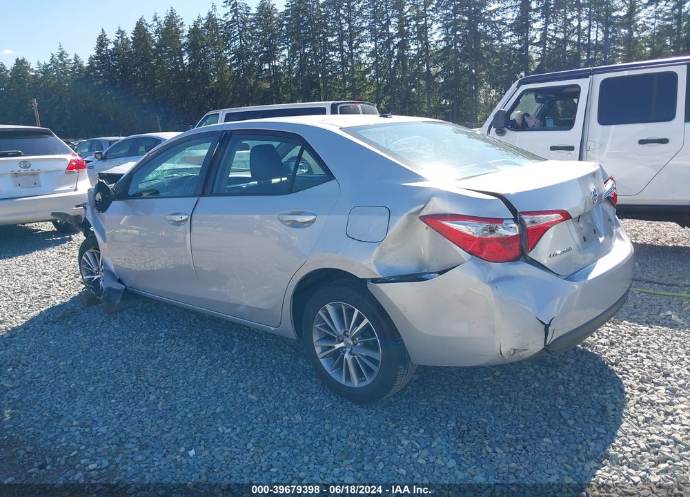 2014 TOYOTA COROLLA LE PREMIUM VIN: 2T1BURHE6EC076045