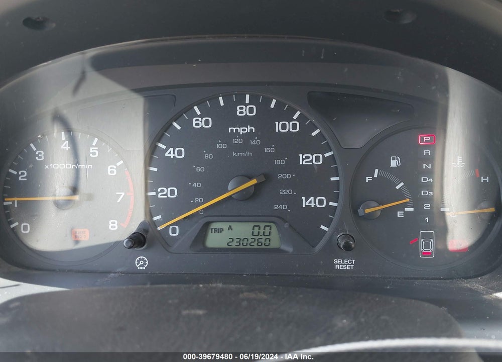 1999 HONDA ACCORD EX V6 VIN: 1HGCG2258XA022573
