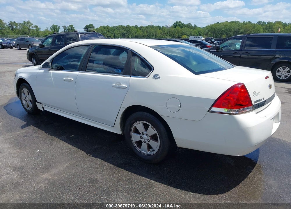 2009 CHEVROLET IMPALA LT VIN: 2G1WT57K391274437