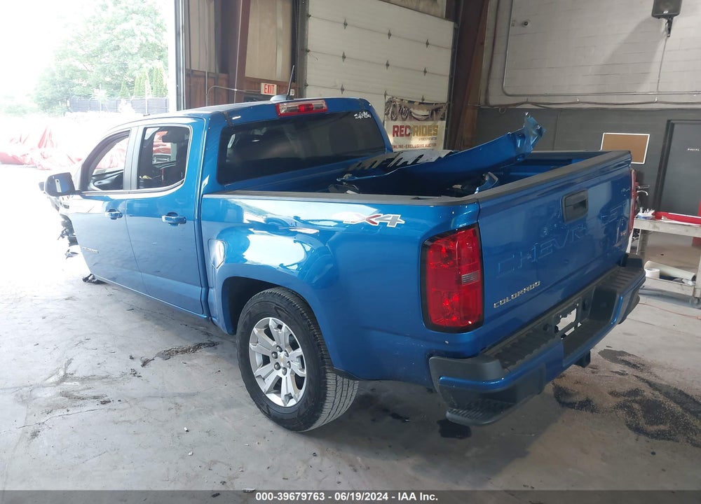 2022 CHEVROLET COLORADO 4WD SHORT BOX LT VIN: 1GCGTCEN1N1246326