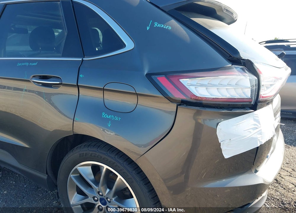 2016 FORD EDGE TITANIUM VIN: 2FMPK4K92GBB57870