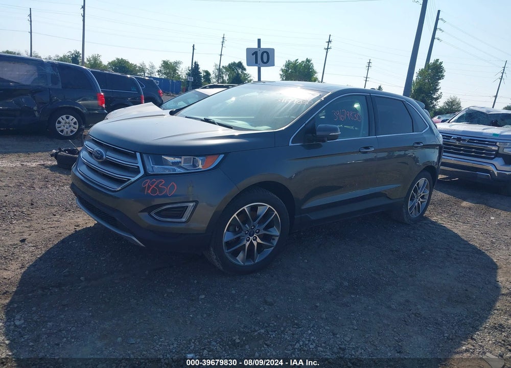 2016 FORD EDGE TITANIUM VIN: 2FMPK4K92GBB57870