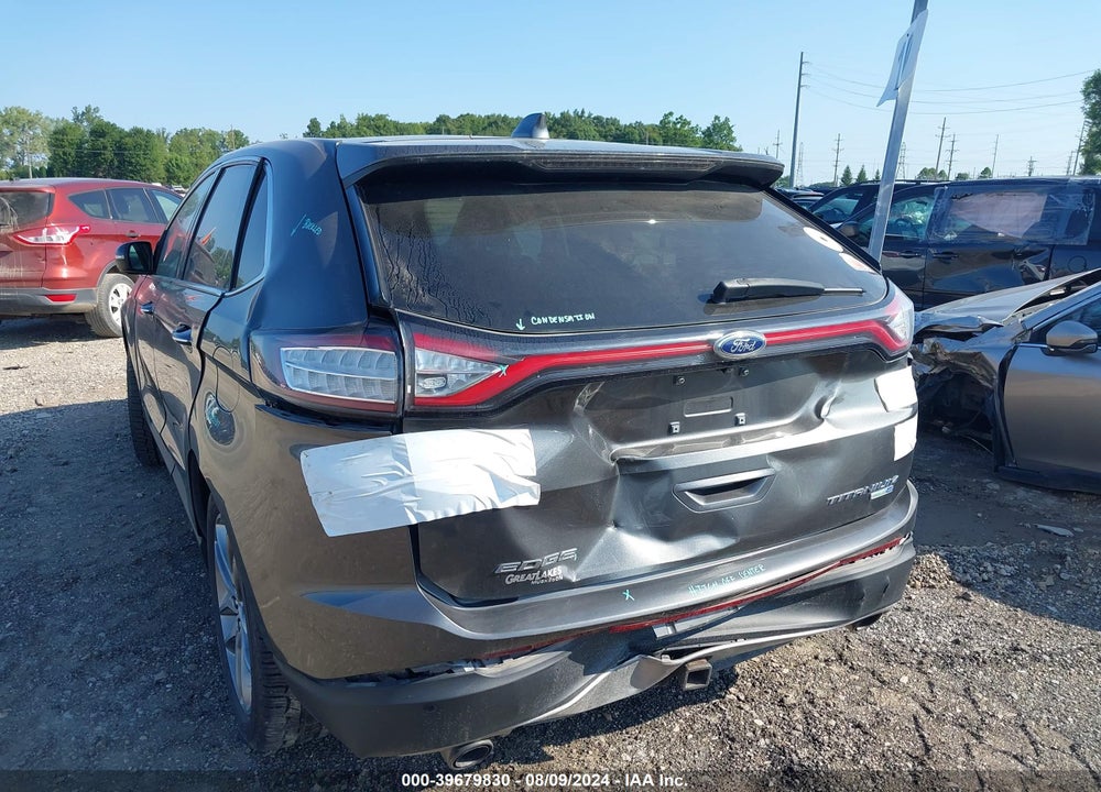 2016 FORD EDGE TITANIUM VIN: 2FMPK4K92GBB57870