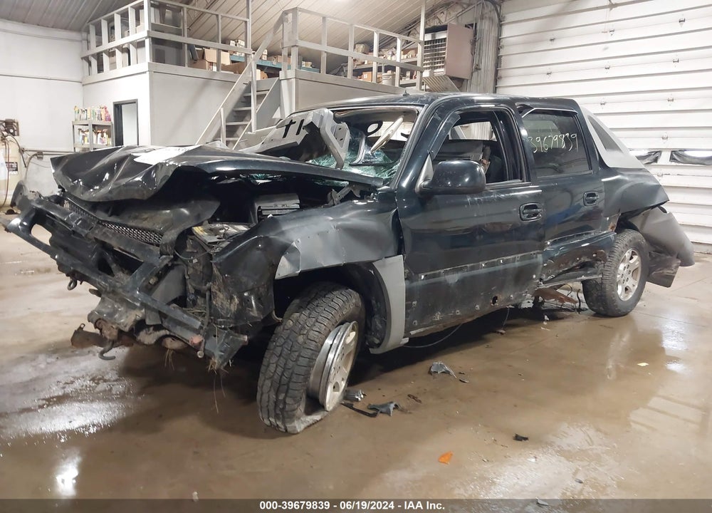 2002 CHEVROLET AVALANCHE 1500 VIN: 3GNEK13T52G250397