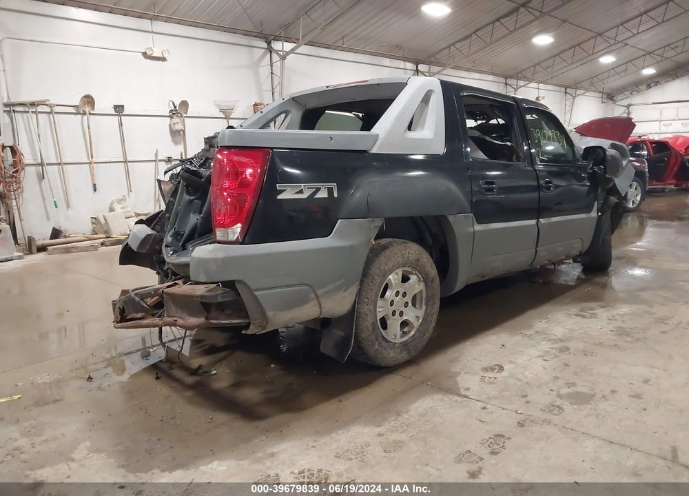2002 CHEVROLET AVALANCHE 1500 VIN: 3GNEK13T52G250397