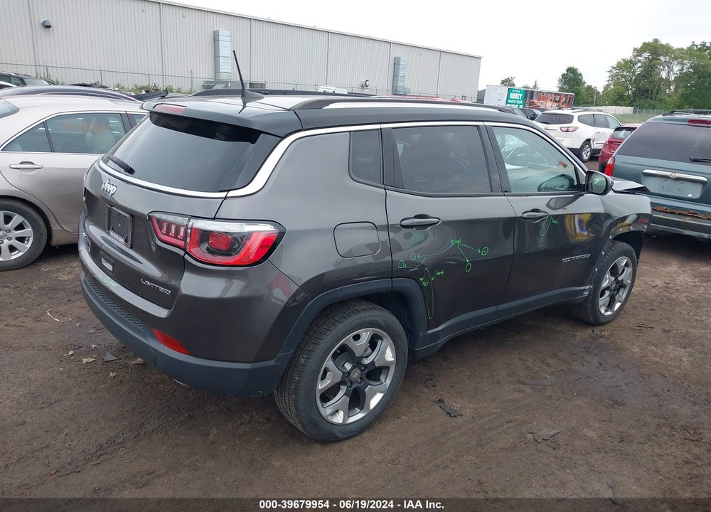 2018 JEEP COMPASS LIMITED 4X4 VIN: 3C4NJDCB4JT396221