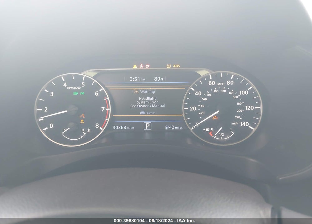 2022 NISSAN ALTIMA SR FWD VIN: 1N4BL4CV7NN404461