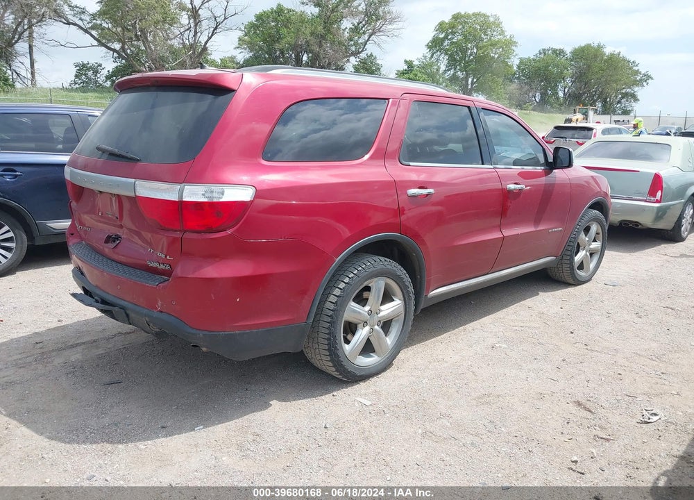 2011 DODGE DURANGO CITADEL VIN: 1D4SE5GT4BC695062