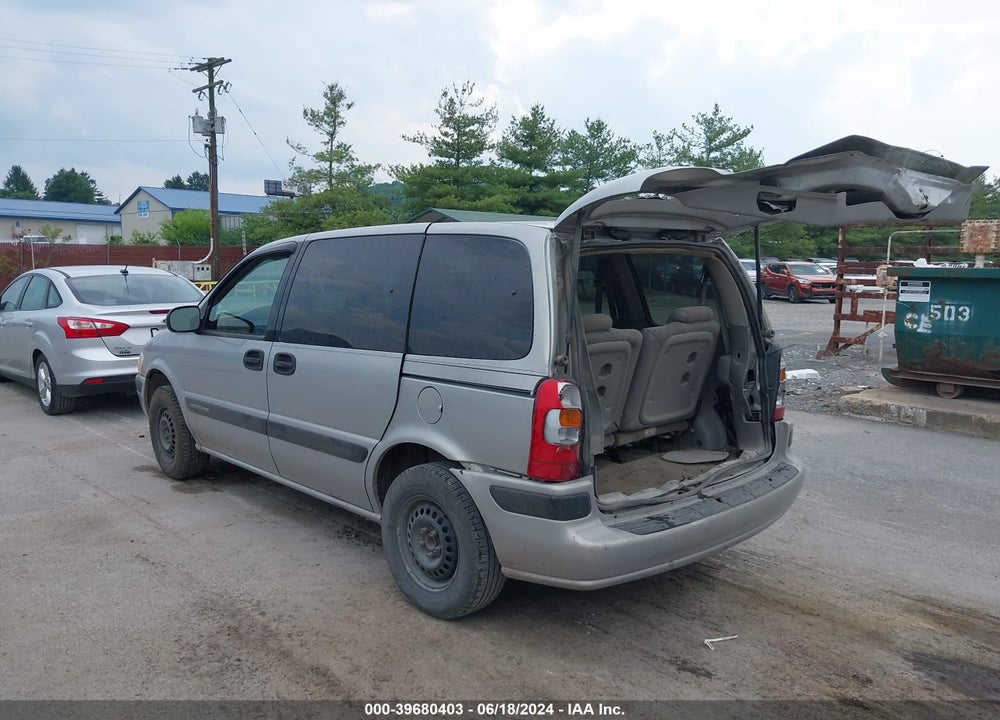 1999 CHEVROLET VENTURE VIN: 1GNDU03E7XD133362