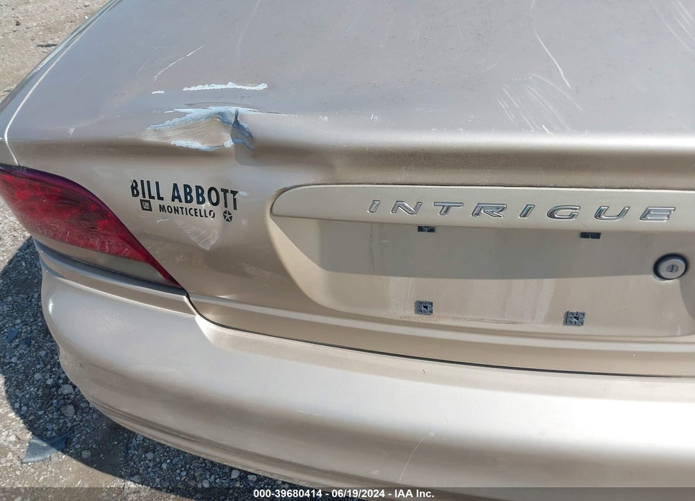 2001 OLDSMOBILE INTRIGUE GL VIN: 1G3WS52H41F243023