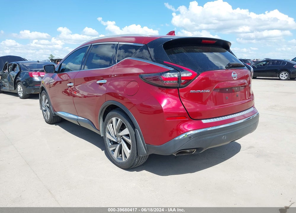 2019 NISSAN MURANO SL VIN: 5N1AZ2MJ1KN166571