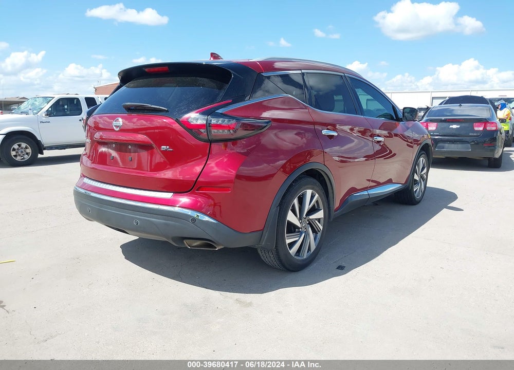 2019 NISSAN MURANO SL VIN: 5N1AZ2MJ1KN166571