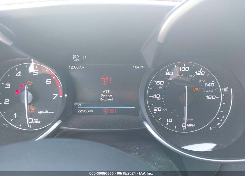 2022 ALFA ROMEO GIULIA TI RWD VIN: ZARFAMBNXN7666102
