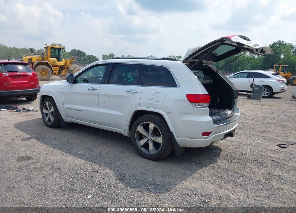 2014 JEEP GRAND CHEROKEE OVERLAND VIN: 1C4RJFCT7EC569611