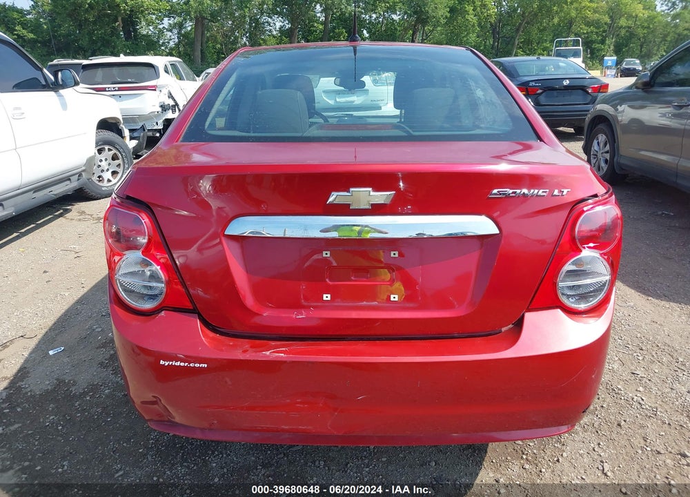 2013 CHEVROLET SONIC LT AUTO VIN: 1G1JC5SH6D4139584