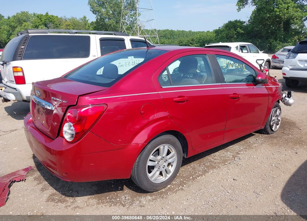 2013 CHEVROLET SONIC LT AUTO VIN: 1G1JC5SH6D4139584
