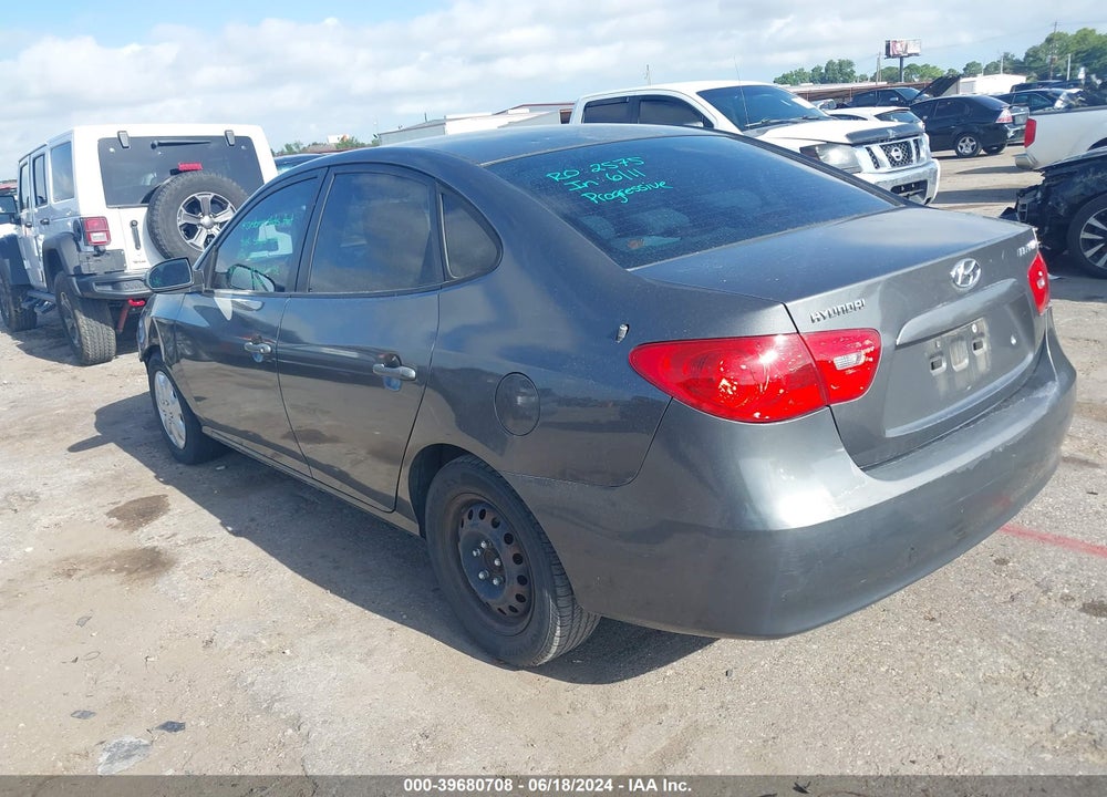 2007 HYUNDAI ELANTRA GLS/LIMITED/SE VIN: KMHDU46D97U102533