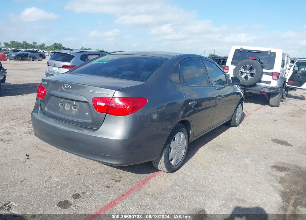 2007 HYUNDAI ELANTRA GLS/LIMITED/SE VIN: KMHDU46D97U102533