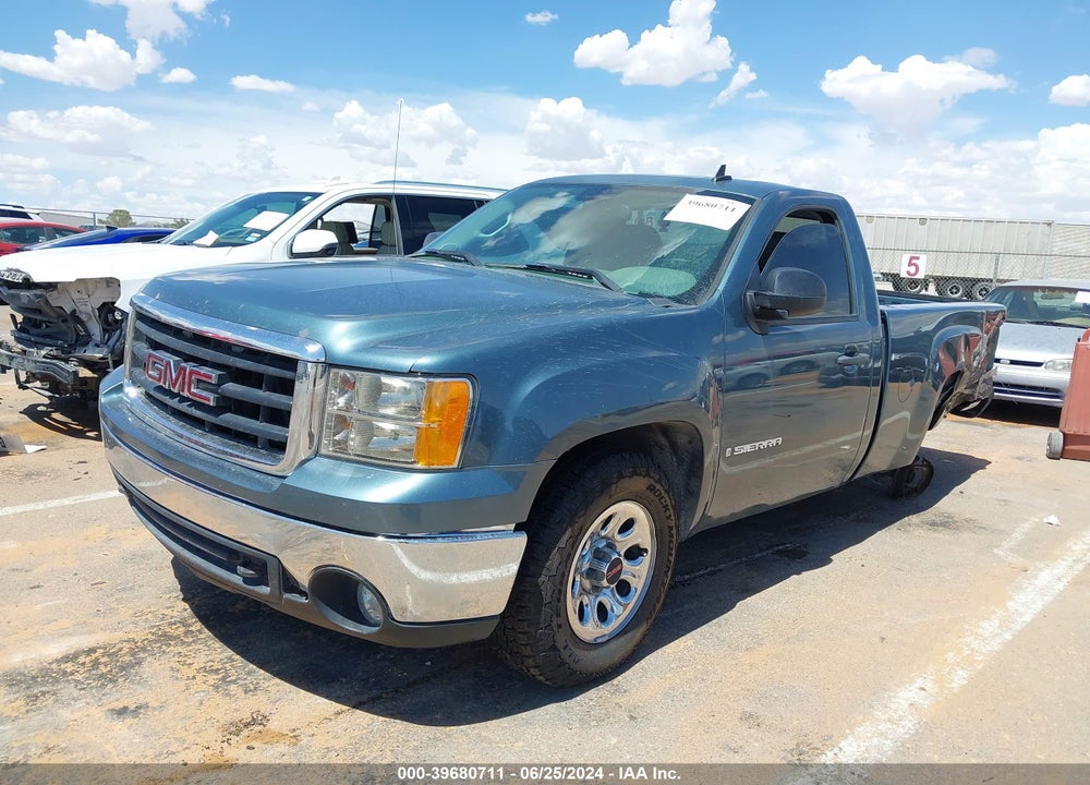 2009 GMC SIERRA 1500 WORK TRUCK VIN: 1GTEC14J59Z123467