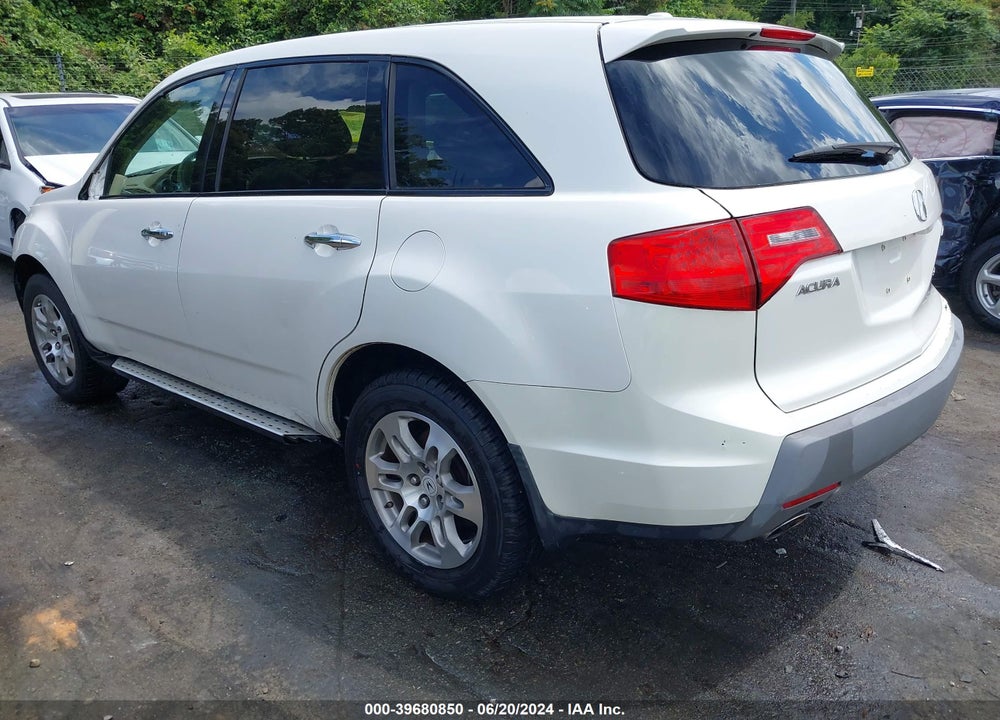 2007 ACURA MDX TECHNOLOGY PACKAGE VIN: 2HNYD28337H527614