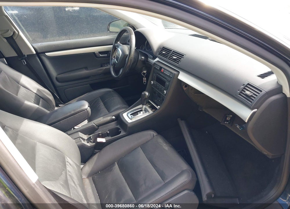 2007 AUDI A4 2.0T VIN: WAUAF78E77A028911