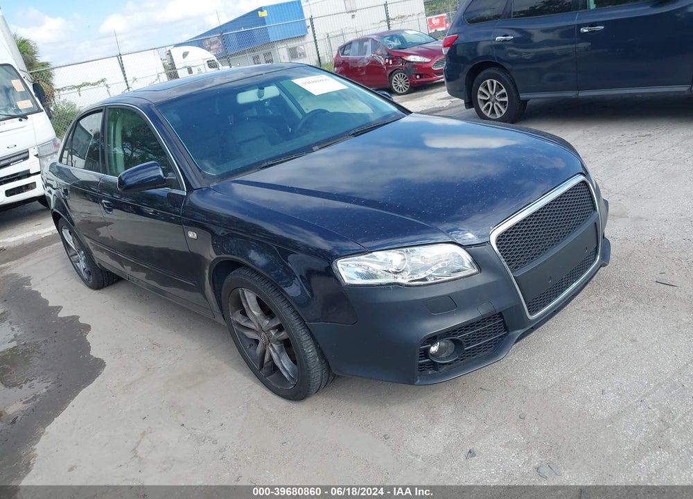 2007 AUDI A4 2.0T VIN: WAUAF78E77A028911