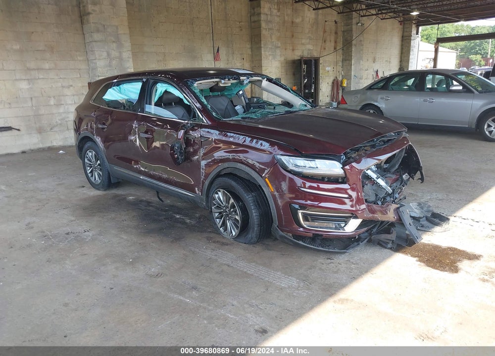2019 LINCOLN NAUTILUS SELECT VIN: 2LMPJ8K96KBL62759