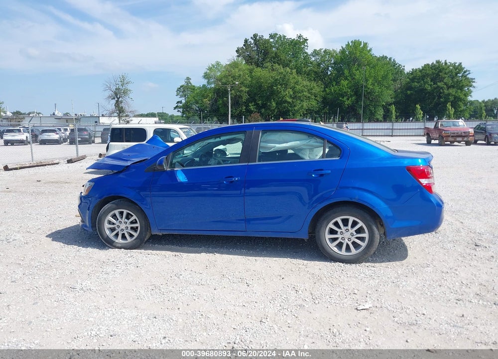 2019 CHEVROLET SONIC LT AUTO VIN: 1G1JD5SB2K4150040