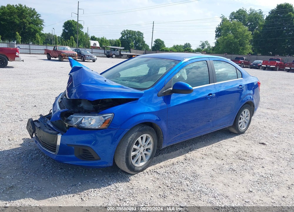 2019 CHEVROLET SONIC LT AUTO VIN: 1G1JD5SB2K4150040