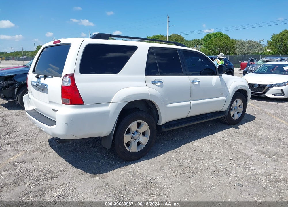 2007 TOYOTA 4RUNNER SR5 V6 VIN: JTEZU14R278080466