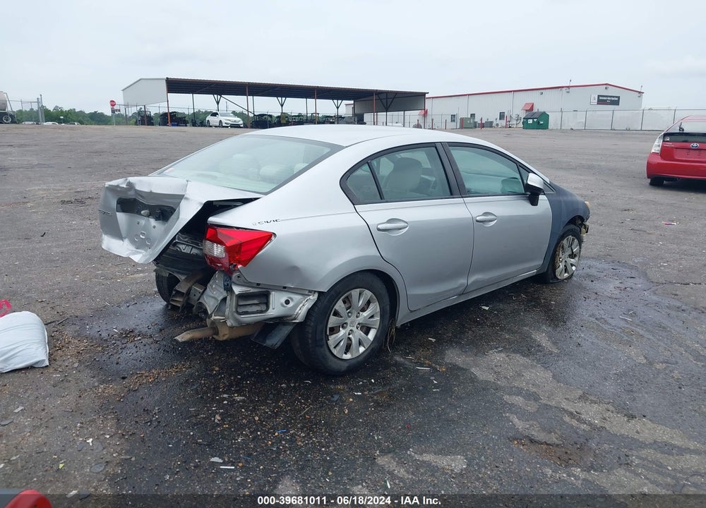 2012 HONDA CIVIC LX VIN: 19XFB2F58CE099813