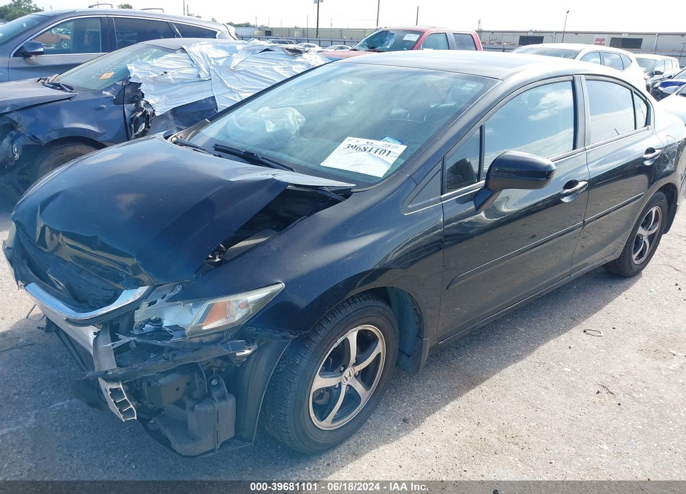 2015 HONDA CIVIC SE VIN: 19XFB2F75FE053507