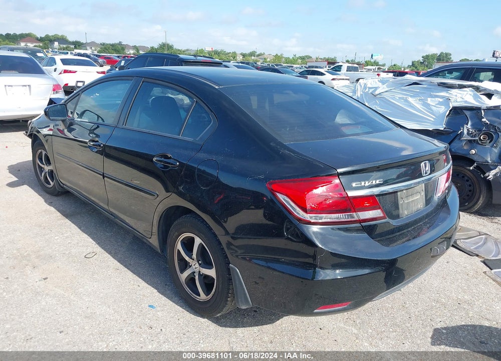 2015 HONDA CIVIC SE VIN: 19XFB2F75FE053507