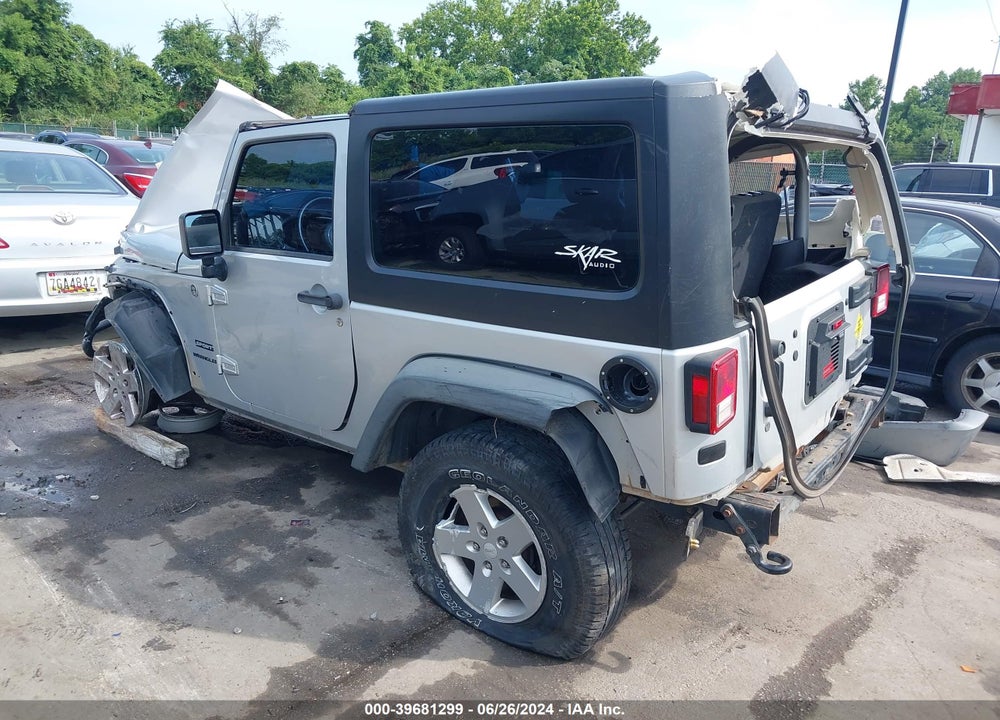 2011 JEEP WRANGLER SPORT VIN: 1J4AA2D19BL605016