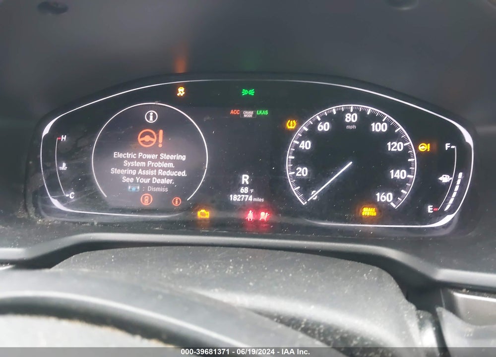 2019 HONDA ACCORD LX VIN: 1HGCV1F1XKA132010
