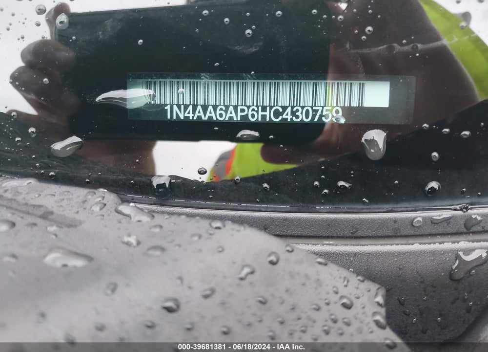 2017 NISSAN MAXIMA 3.5 SL VIN: 1N4AA6AP6HC430759