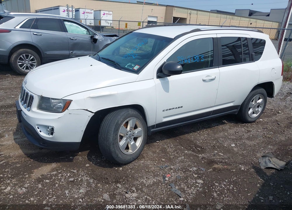 2014 JEEP COMPASS SPORT VIN: 1C4NJCBA4ED881537