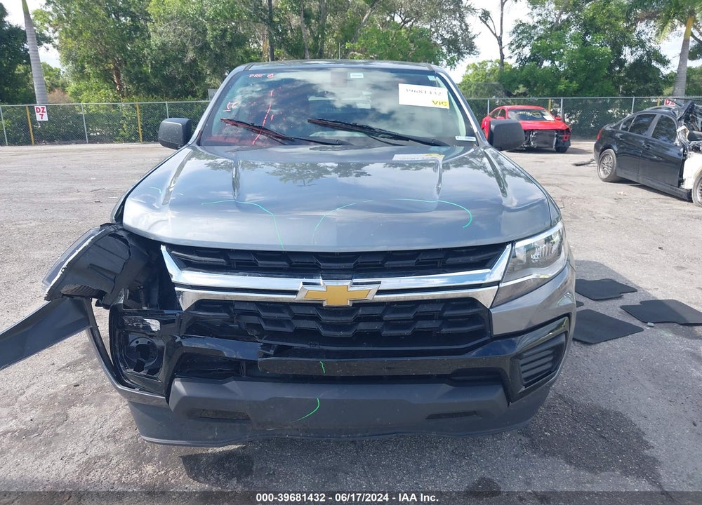 2022 CHEVROLET COLORADO 2WD SHORT BOX WT VIN: 1GCGSBEA6N1287870
