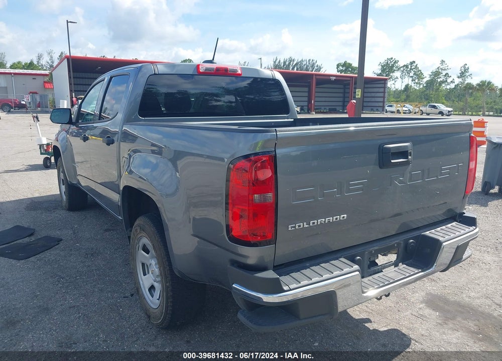 2022 CHEVROLET COLORADO 2WD SHORT BOX WT VIN: 1GCGSBEA6N1287870