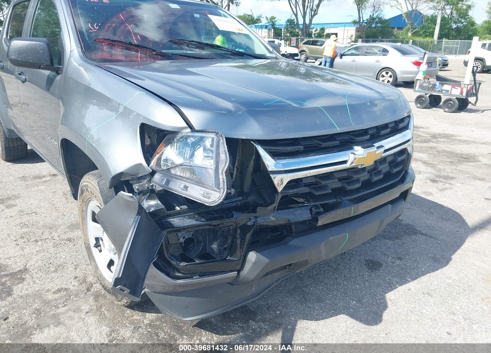2022 CHEVROLET COLORADO 2WD SHORT BOX WT VIN: 1GCGSBEA6N1287870