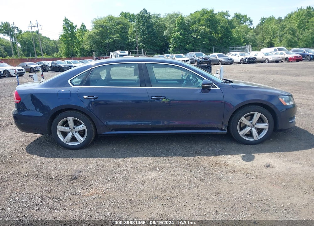 2012 VOLKSWAGEN PASSAT 2.5L SE VIN: 1VWBP7A33CC087835