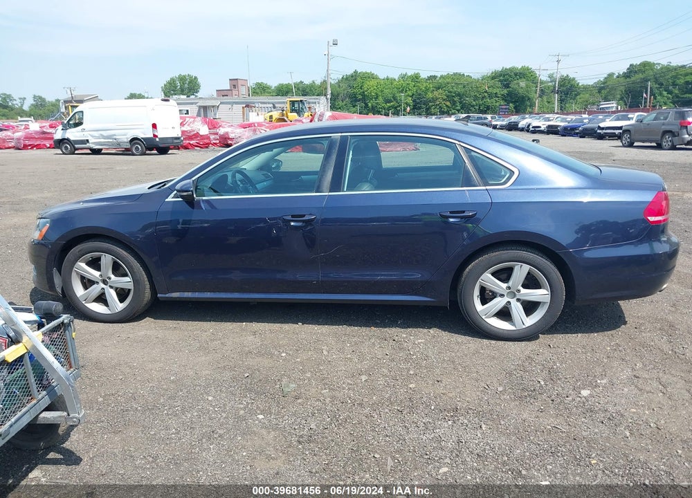 2012 VOLKSWAGEN PASSAT 2.5L SE VIN: 1VWBP7A33CC087835